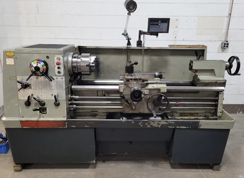 Clausing Colchester 17"x40 Gap Lathe 3" Bore Newall DRO Quick Change 3 Jaw Chuck
