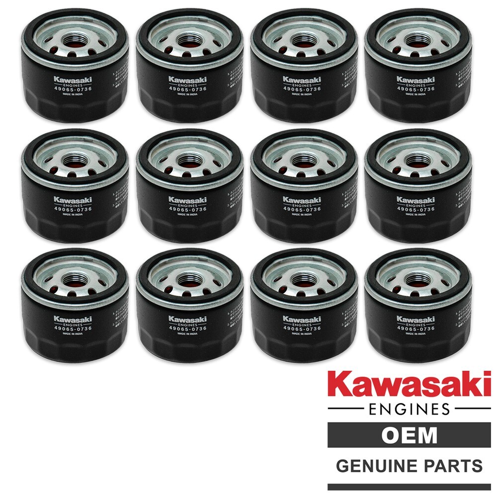 Genuine Kawasaki 49065-0736 Oil Filter (Replace 49065-7007 49065