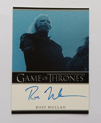 2022 Game of Thrones Complete Series Ross Mullan as White Walker Auto Bordered