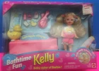 Bathtime Fun Kelly Little Sister of Barbie Doll Playset Vintage 1995 Dolls New
