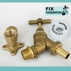 1/2" Außenschlauch DC Rücklauffrei Latzhahn & Flügelrücken [1379]