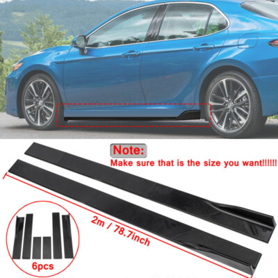 #ad #ad 78.7quot; Glossy Black Side Skirts Extension Lip Rocker For Toyota for Camry LE XLE $40.95