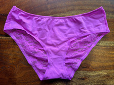 NEW Victoria's Secret Purple Vintage 2012 Low Rise Hiphugger Cotton Panty Large