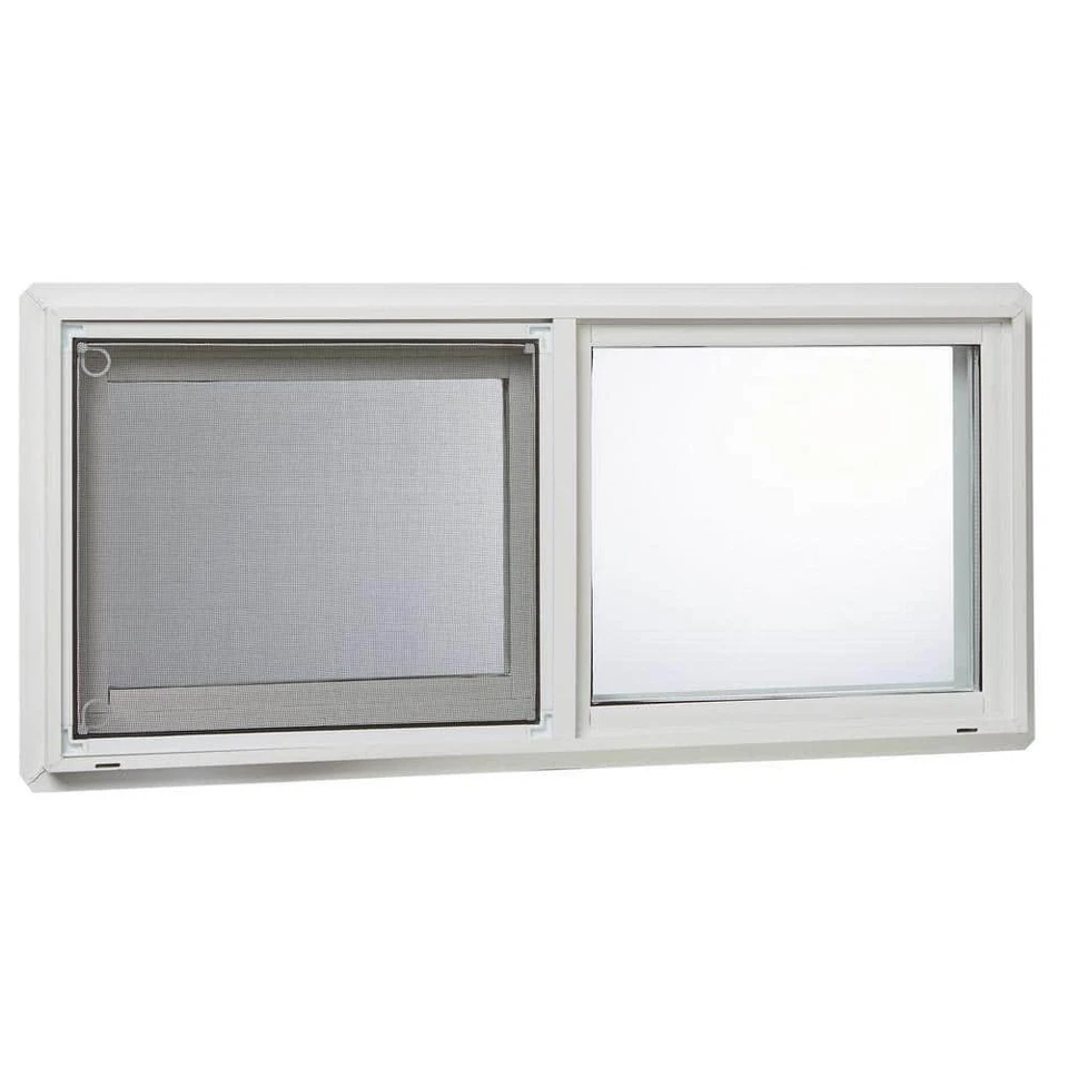 TAFCO WINDOWS Sliding Window 31.75" x 13.75" Dual Pane Insulated Glass White - Image 2 of 4