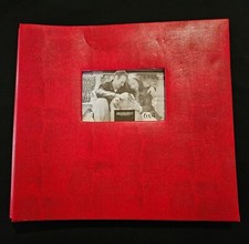 Scrapbook NEW with 35 Expandable Pages Red Serpentine 12x12 - B76