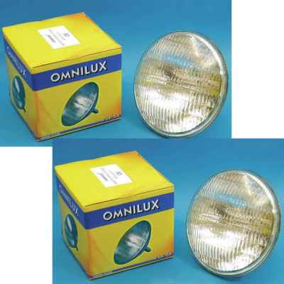 2 St. Omnilux PAR56 230v / 300w MFL 2000h Medium Flood Lampe Leuchtmittel PAR 56