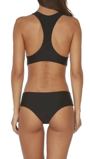 Traje de baño de una pieza negro talla X-grande MIKOH 182623 Florence Racerback para mujer Foto 2 de 2