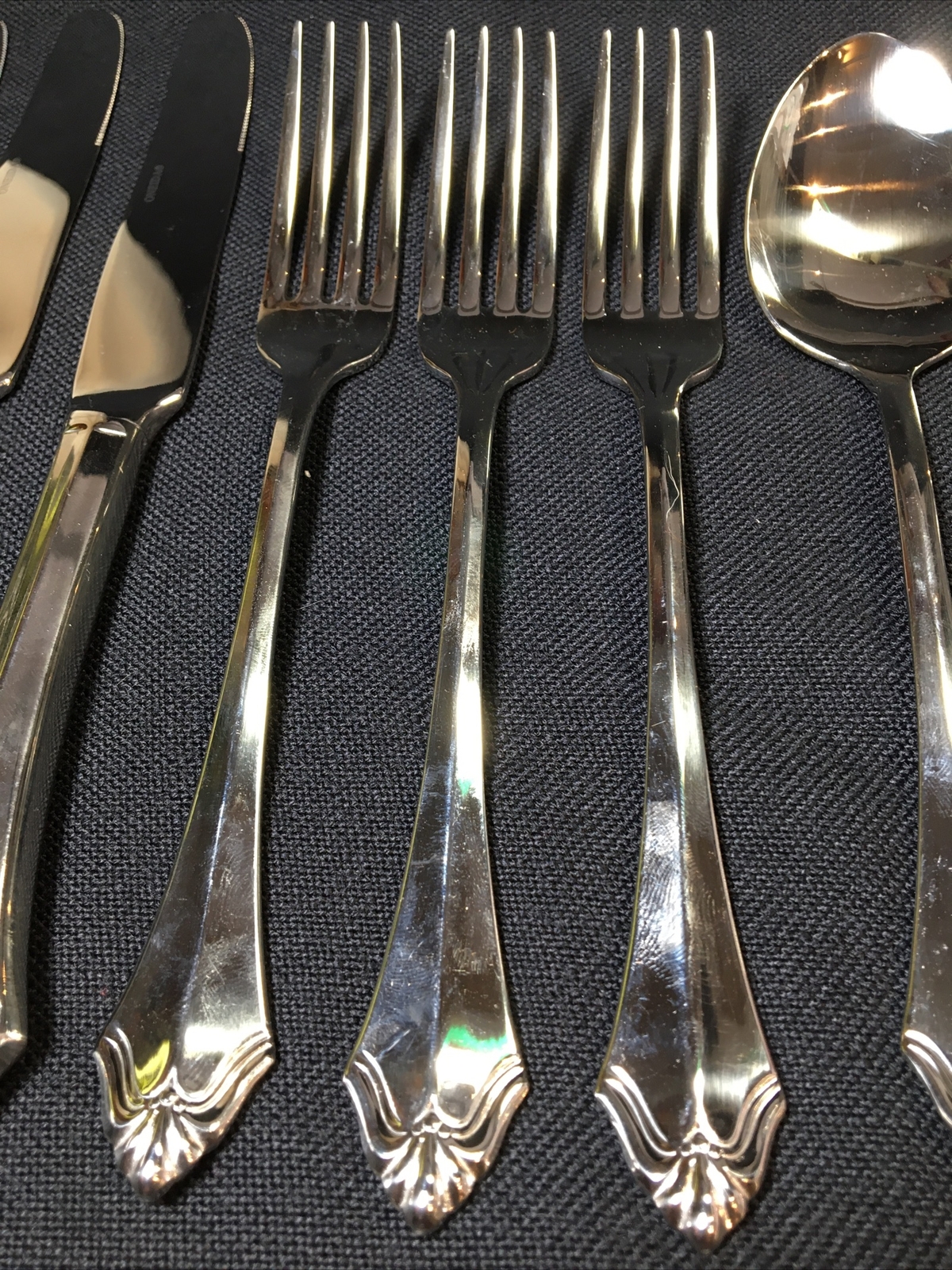 3X Oneida Stainless Flatware KENWOOD 5pc Place Settings=15 Pcs, Fork