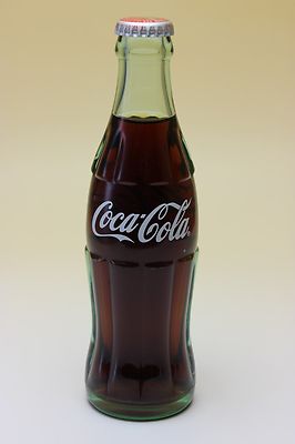 Coca Cola Japan Return for Refund Clear Contour Bottle Coke Unopened Full 190 ml
