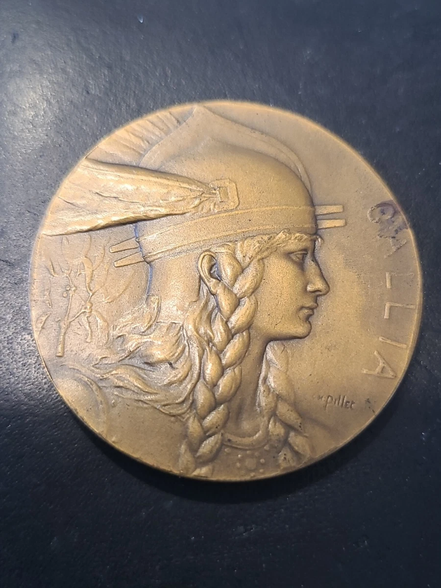 Médaille Art Nouveau – Gallia – Comice Agricole De Rouen Par Bottée – Bronze