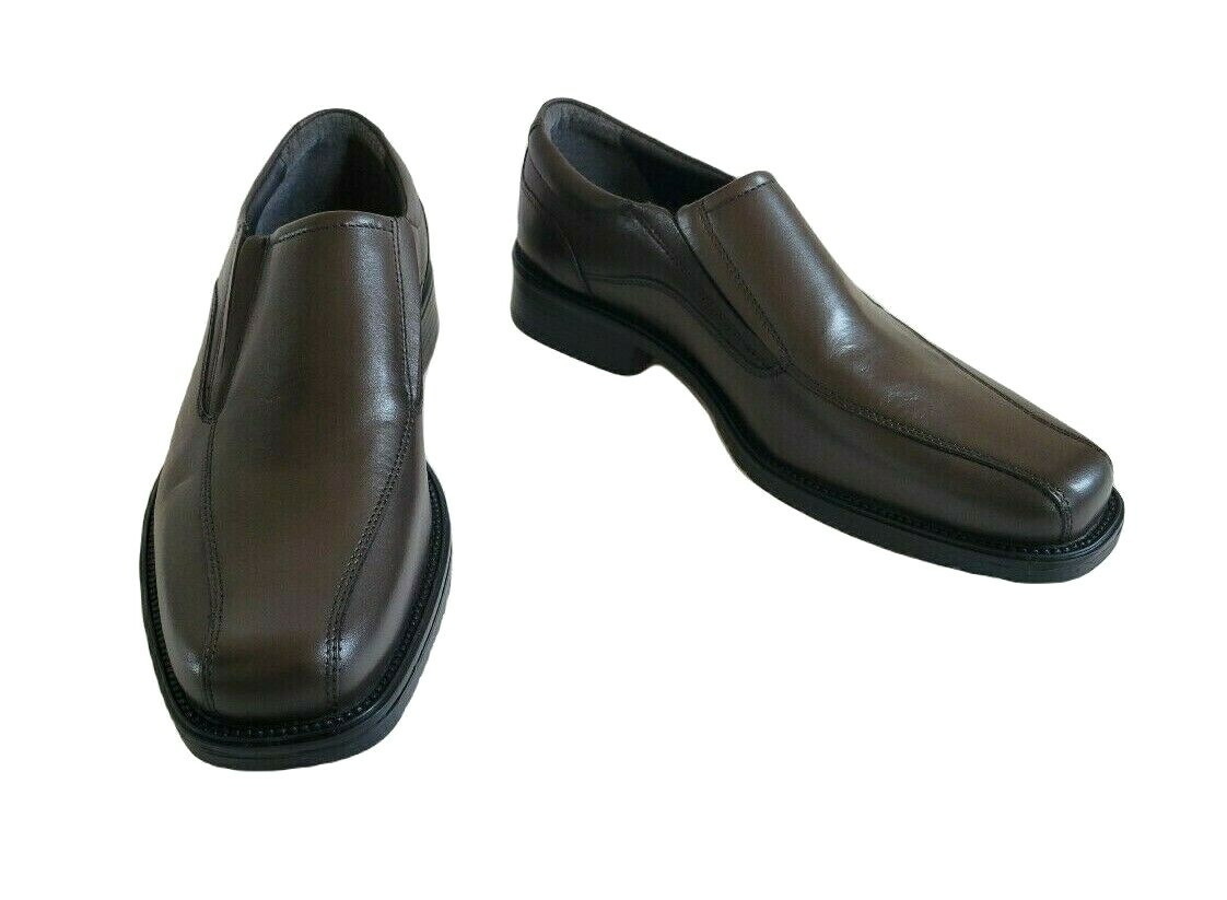 New Mens Franco Fortini Keith Brown Leather Slip-On Dress Shoes | size 9 Franco Fortini Casual Shoes for Men Brown for sale | eBay main image 3