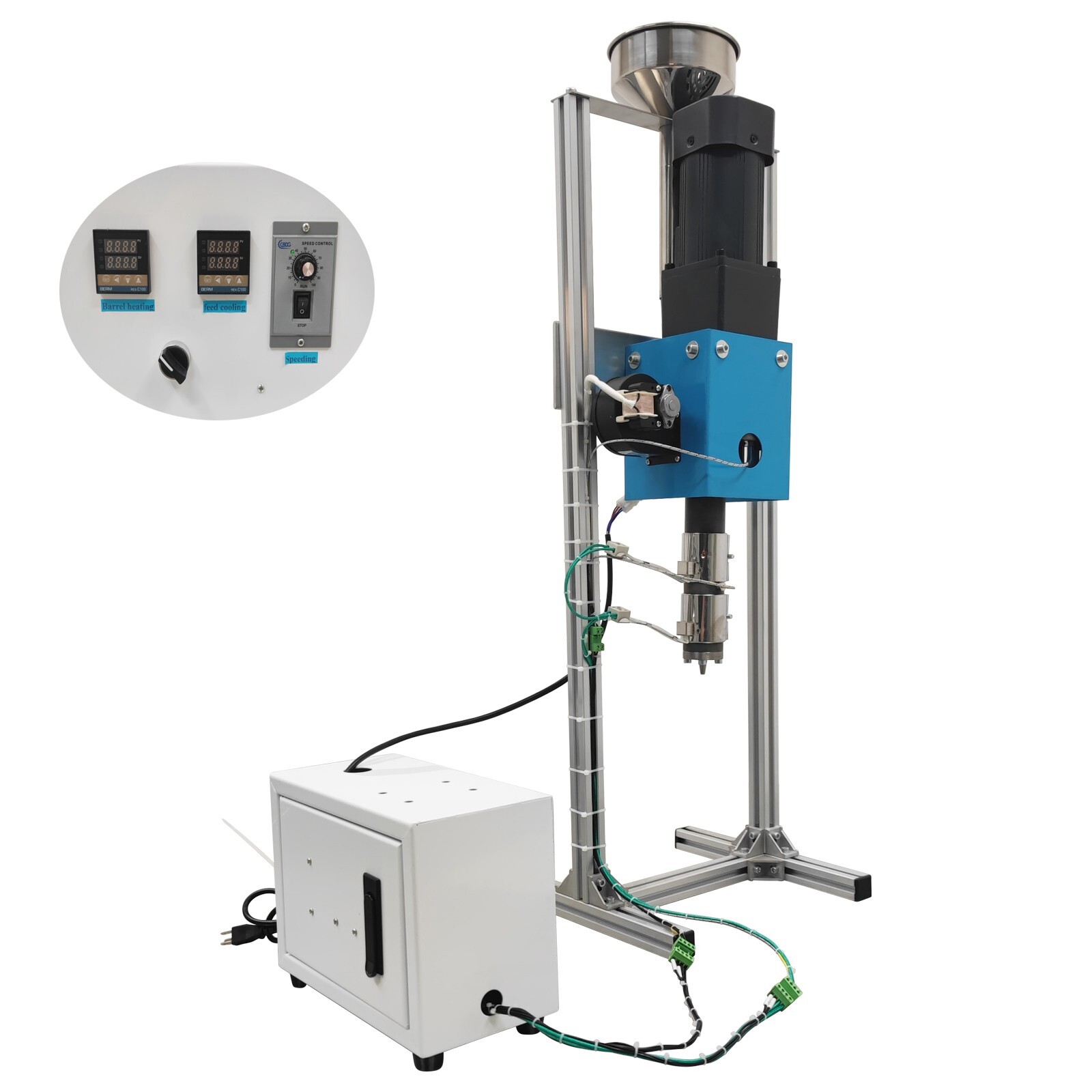 Single Screw Extruder SJ25 110V 0.1-2kg/h Plastic Injection Molding Machine 1 in