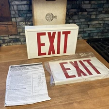 Sure-Lite R-2-CX Exit Sign Red & White Emergency Safety - 5VC15 - Lighting Light