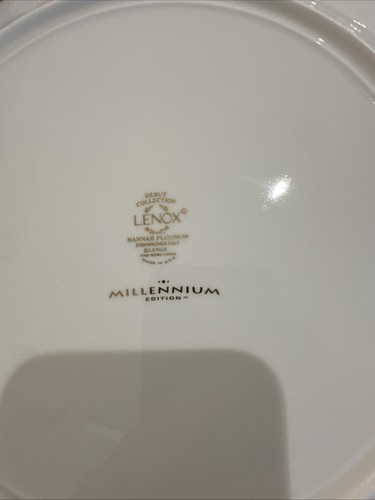 Lenox Hannah Platinum Millennium Edition Dinner Plates- Set of 6 - Picture 4 of 14