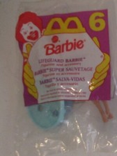 McDonald's Lifeguard Barbie 6 1994 NEW