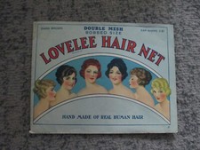 Antique Lovelee Human Hair Net F W Woolworth 1920s Unused