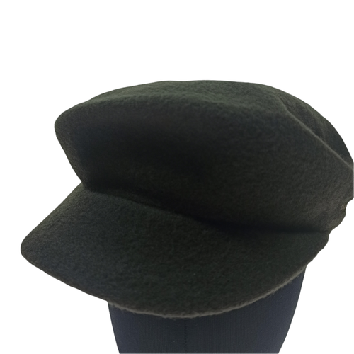 KANGOL MAU FLAT CAP OLIVE GREEN WOOL 