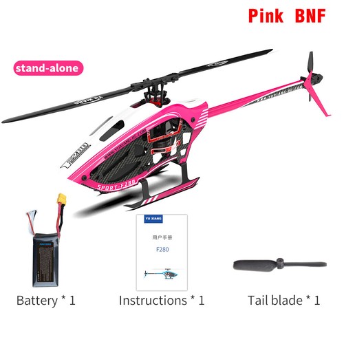 Helicóptero de radiocontrol YXZNRC F280 2.4G 6 CANALES 6 ejes giroscopio 3D motor sin escobillas sin flybar - Imagen 21 de 25