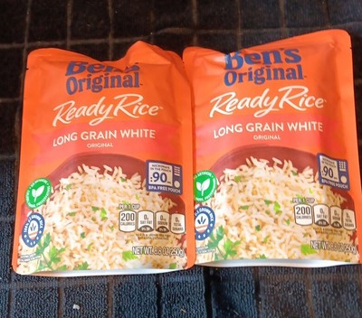 2 Pks. Ben's Original Ready Rice Long Grain White (N09)