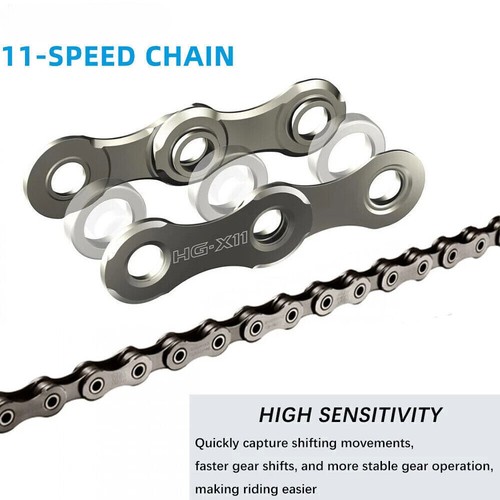 For Shimano Ultegra Deore XT HG701 11 Speed Bike Bicycle Chain MTB E-Bike Links - Picture 6 of 8