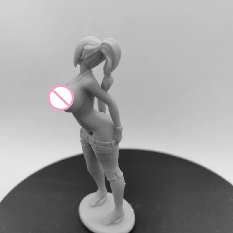 Smile Girl Full Resin Figure Model Kit 1/24 Scale Unassembled Unpainted Toy - Image 3 of 4