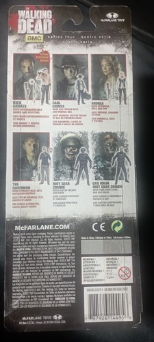 The Walking Dead Serie 4 Gas Mask Riot Gear Zombie McFarlane Toys OVP Blister - Bild 2 von 2
