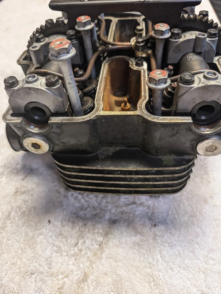 Culata de motor Kawasaki EX500 500 Ninja 1990-2009 con válvulas OEM * Foto 3 de 4