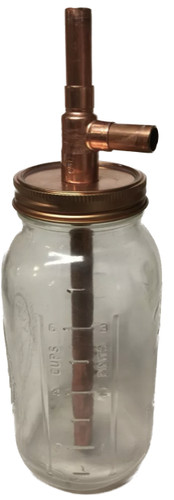 Hanging Jar Thumper Alcohol Distill Moonshine Thump Keg DIY Kit 1/2 Gallon Wide