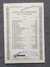 It Is Meet To Bless Thee SATB Accomp. Arr by Ehret 1956