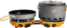 Jetboil Genesis Basecamp Backpacking and Camping Stove Cooking System with Campi
