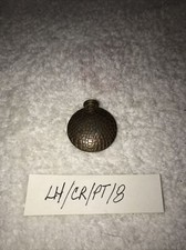 ANTIQUE BRASS WOMANS PERFUME BOTTLE/CANTEEN 