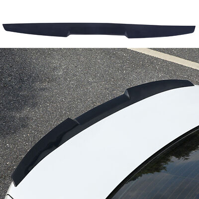 Turnwald Rear Spoiler Sticker Car Rear Roof Lip Spoiler Tail Trunk Wing Sticker PU Gloss Black 120cm ...