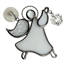 Stained Glass Angel Ornament Special Teacher Charm Sun Catcher Window Hang Decor