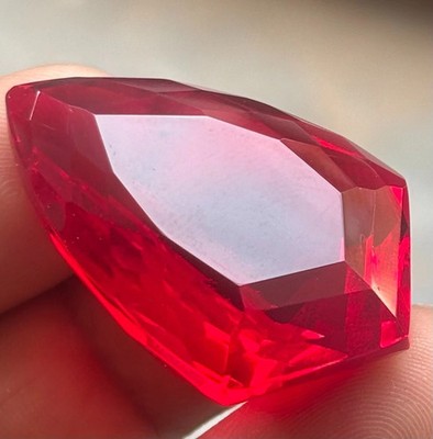 Red Ruby Natural 70+ Ct Burma Fancy Cut Certified For Pendant Making Gemstone