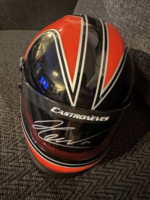 Helio Castroneves Signed Mini Helmet New Indy Car Indianapolis 500 Autographed
