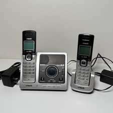 VTech DS6121-3 DECT 6.0 Handset Answering System with 2 Cordless Headsets