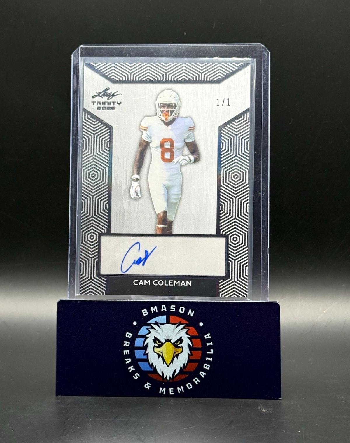2026 Leaf Trinity Cam Coleman Auto 1/1 - Texas Longhorns