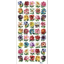 Violette Stickers - Mini Flowers - Colorful Floral Sticker Sheet - Planners