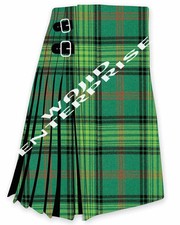 Scottish Handmade Traditional Ross Hunting Ancient Tartan 8 Yard kilt For Men's