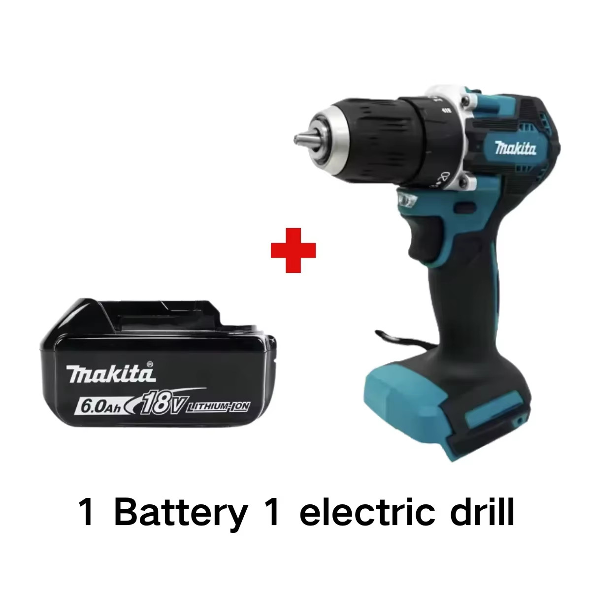 DDF487 10mm brushless 18V lithium rechargeable impact drill household hand drill