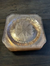 Jeanette Glass Co. Adam Pattern 1934 Pink Depression Plate 9” Set 10