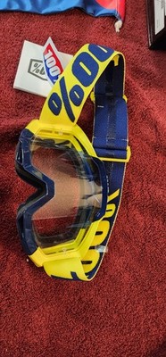 100% the accuri Goggles MX clear lens new openbox
