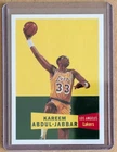 Kareem Abdul-Jabbar Topps NBA Living Set #33 Background Variation SP