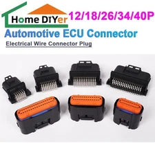 12/18/26/34/40 Pin Automotive ECU Connector Electrical Wire Connector Plug
