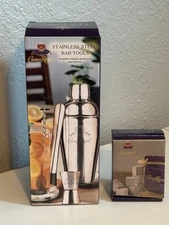 Crown Royal Stainless Steel Shaker Set And Whisky Stones