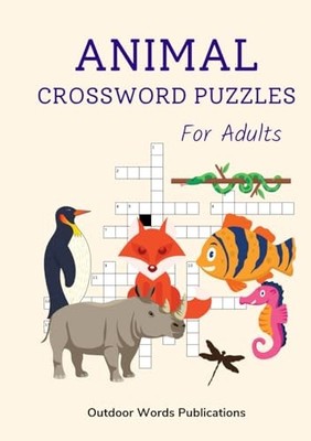 Animal Crossword Puzzles For A - VERY GOOD