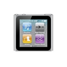 Apple iPod nano 6th Generation Silver 16 GB - New Battery - Good Refurbished