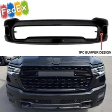 Fits For Dodge RAM 1500 2025-On Steel Black Front Lower Bumper Face Bar Cover US
