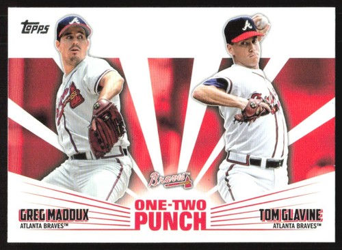 Tom Glavine, Greg Maddux #12P-1 2023 Topps One Two Punch card