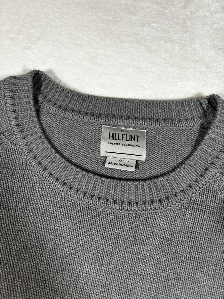 Dartmouth College Sweater Mens 2XL Gray Hillflint Pullover Letter Logo Knit - Image 3 of 4